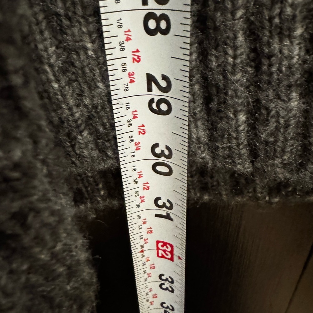 ZARA Oversized Gray Knit Sweater | Cozy Slouchy Fit - Picture 4 of 6